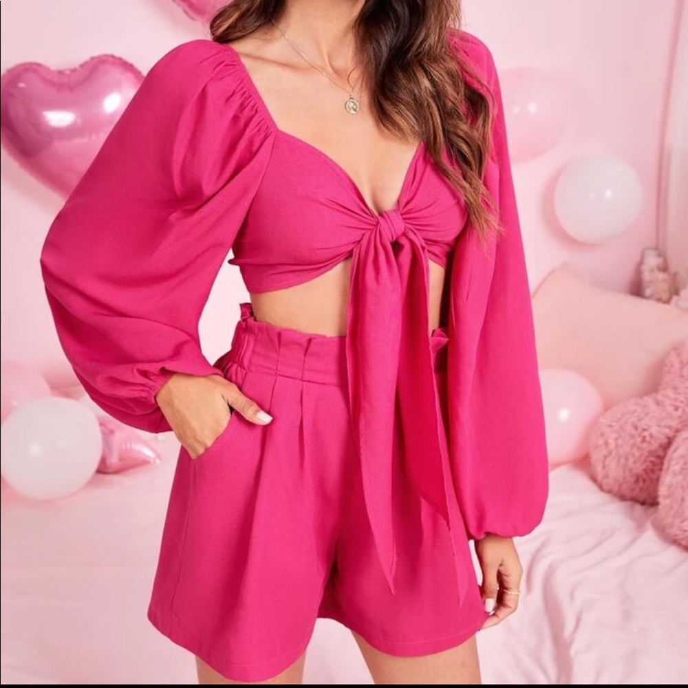 Pink Two Piece Set